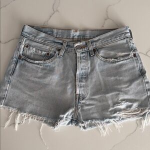 Levi's Vintage Light Wash Jean Shorts